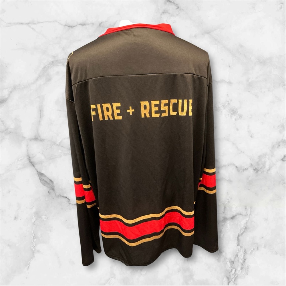 Vegas Golden Knights Sz 2XL Fire And Rescue Appreciation Day Hockey Jersey Shirt - Picture 2 of 10